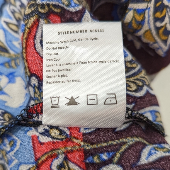 Anthropologie One September Cosima Embroidered Bodice Midi Dress M Boho Print - Picture 12 of 13